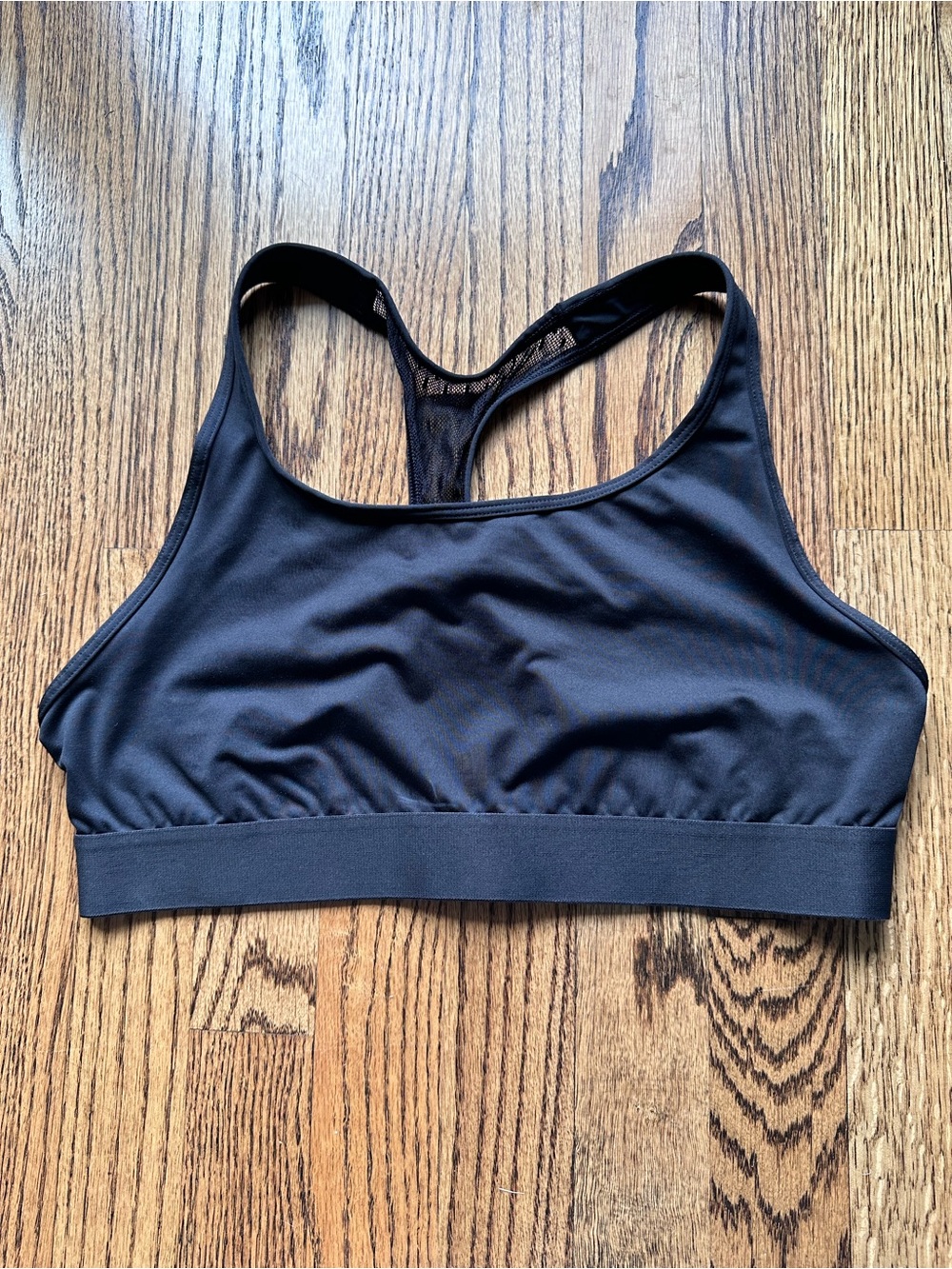 Victoria’s Secret Victoria Sport Bra Black Mesh Lace Size XL